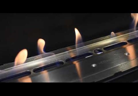 Icon Fires Double Sided Slimline Firebox 1350 met Slimline 1100 Brander
