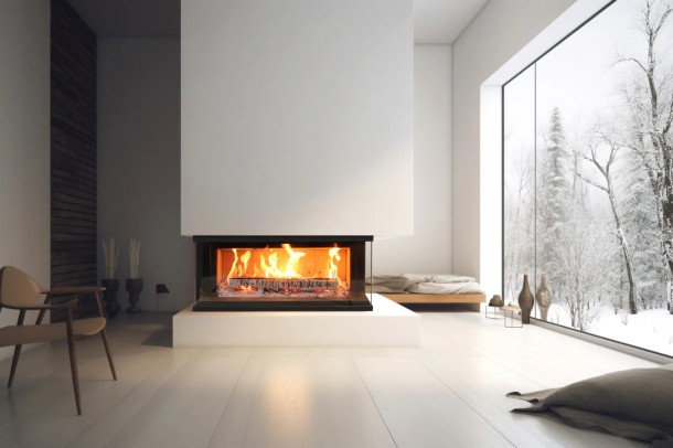 M-DESIGN Venus V23 850 DC 3-zijdige houthaard