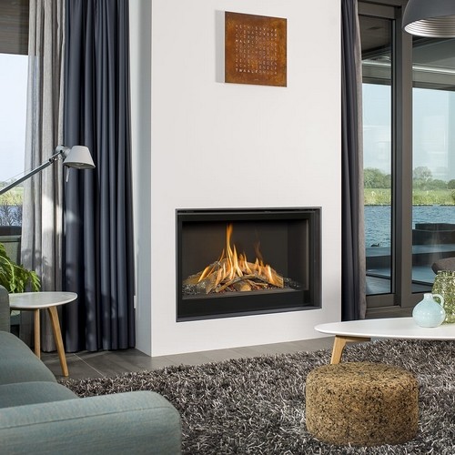 Barbas Gas Fire Smart - Front 90/70