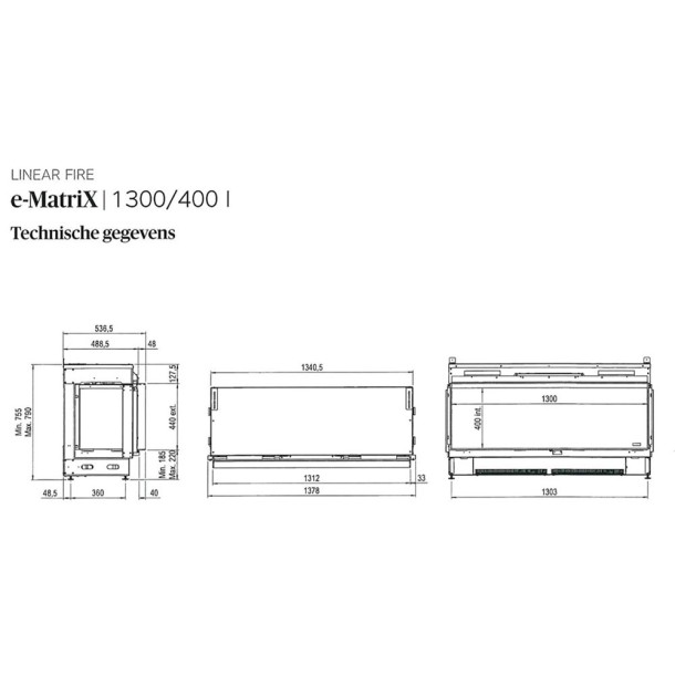 Dimplex e-MatriX 1300/400 I Front