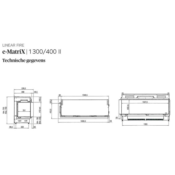 Dimplex e-MatriX 1300/400 II Hoek