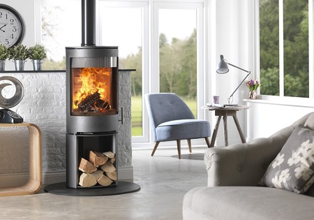 Charlton & Jenrick Purevision vrijstaand rond model hoog open houtvak